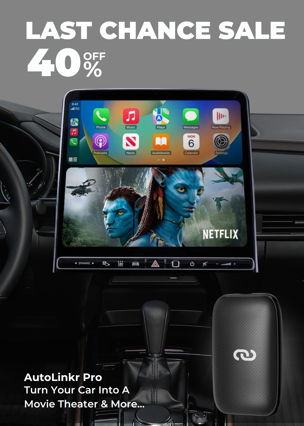 Autolink R Pro AutoLinkr - Wireless CarPlay & Android Auto Adapters for Smart Driving